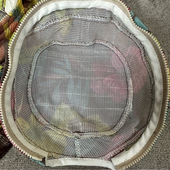 VINTAGE Laurant Benon Paris Floral Sun Visor Hat with Removable Top - Picture 9 of 9